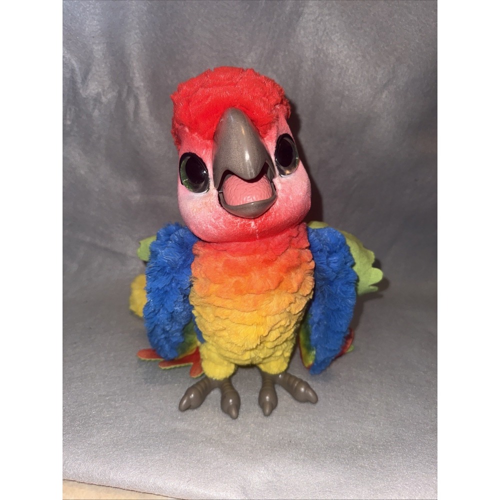 FurReal Friends Rock-A-Too Interactive Talking Parrot Show Bird Plush, Tested